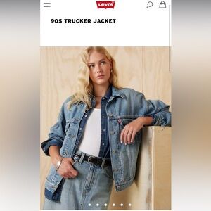 levi's 90s denim trucker jacket